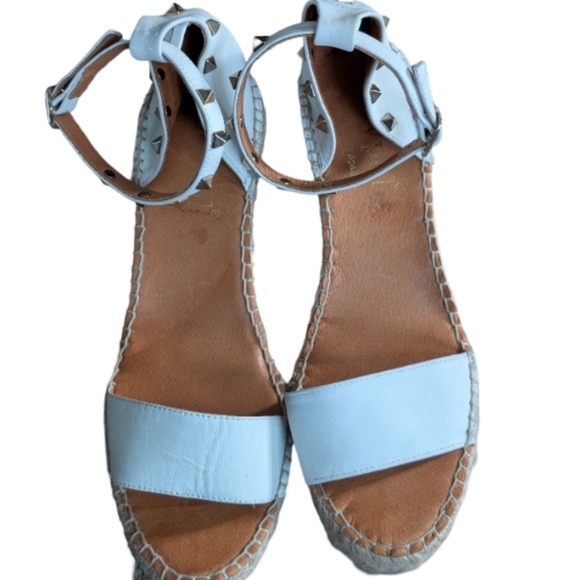 Anthropologie Maypol Nalino Studded Espadrille Wedges 40/9 EUC - Picture 8 of 8